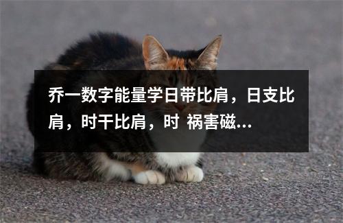 乔一数字能量学日带比肩，日支比肩，时干比肩，时  祸害磁场——大凶之一